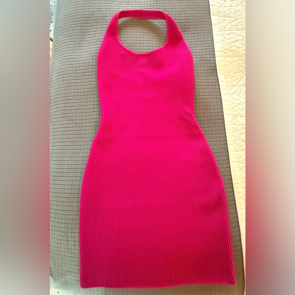 Aritzia Pink Halter Dress XXS